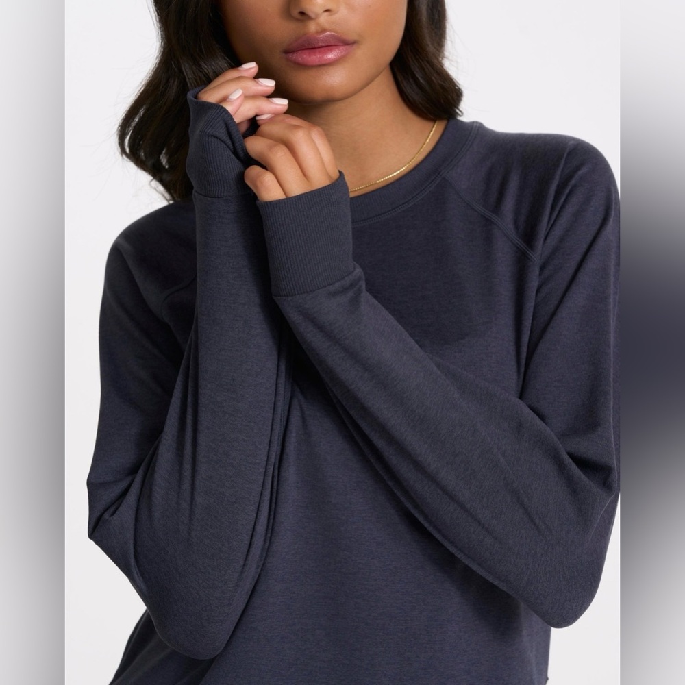 Vuori Daydream Crew Charcoal Long Sleeve Shirt
